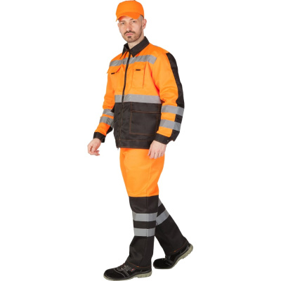 Костюм оранжевый/черный MILL ROADWORK куртка, брюки