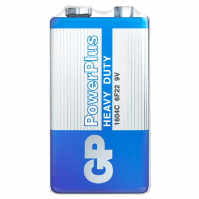 Батарейка GP PowerPlus MN1604 (6F22) Крона, солевая, OS1