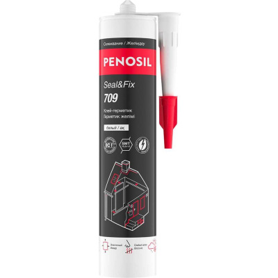 Клей-герметик гибридный эластичный Penosil Seal&Fix 709 280 мл, белый H5149
