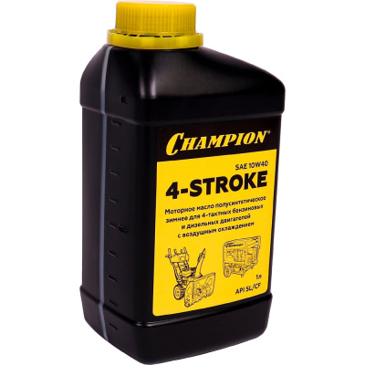Масло для 4-тактных двигателей полусинтетическое зимнее Champion SAE 10W40 API SL/CF 0.6л