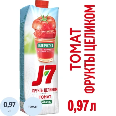 Сок J7 Томат с мякотью, 0,97л