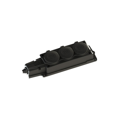 Колодка каучуковая MultiSet (Systeme Electric) на 3 поста (2К+З) 16А/250В