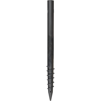 Свая винтовая многовитковая c монтажным окном СВАЙБЕР svo76x1200x3.0, покрытие стандарт (грунт ГФ-21) SVO76x1200x3.0 PS