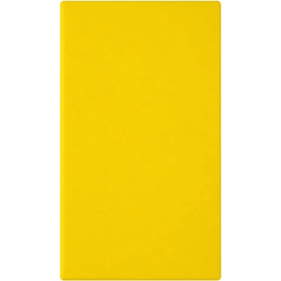 Доска разделочная 600х400х18 желтая, пластик мки307/2