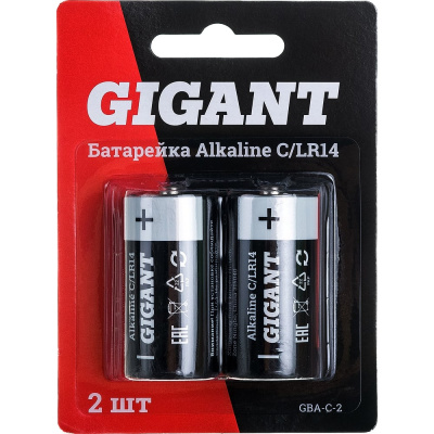 Батарейка Gigant Alkaline C/LR14 блистер 2 шт