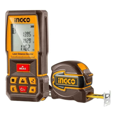 Лазерный дальномер INGCO INDUSTRIAL 70 м и рулетка 5мх32мм (6/24)