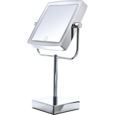 Настольное косметическое зеркало RIDDER Snow White 1х/5х-увеличение, LED сенсор, хром