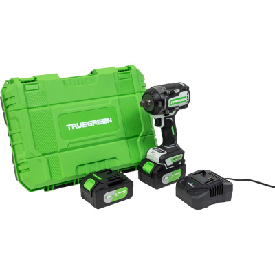 Аккумуляторный ударный гайковерт с 2АКБ и ЗУ TRUEGREEN