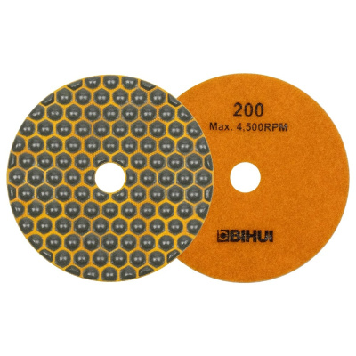 Алмазный гибкий шлифовальный круг #200, 125мм, BIHUI DPP520