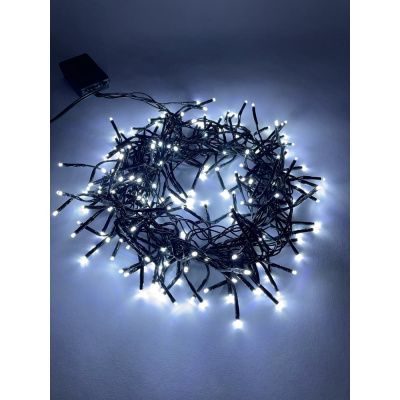 Гирлянда ЭРА ENIN GC LED Нить, мишура, 3.9м, зеленый провод, холодный свет, 220V