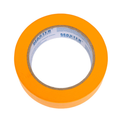 Малярная лента MASTER COLOR золотистая, рисовая бумага, термостойкая до 120C, 36 мм х 50 м 30-6126