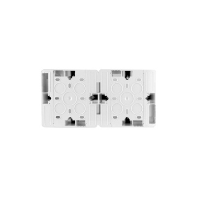Коробка накладная SPL квадратная на 2 поста, 86x86 (белый)
