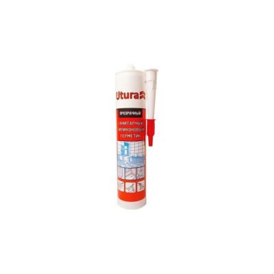 Герметик силиконовый санитарный Utura ПРОЗРАЧНЫЙ, 280ml