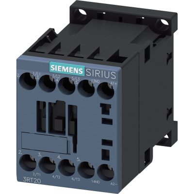 Контактор Siemens 3 полюса AC-3, 7.5КВТ/400В, Блок-Контакт 1НО