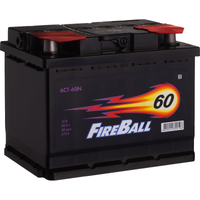 Аккумулятор FIRE BALL 6ст 60 N, 510 А CCA