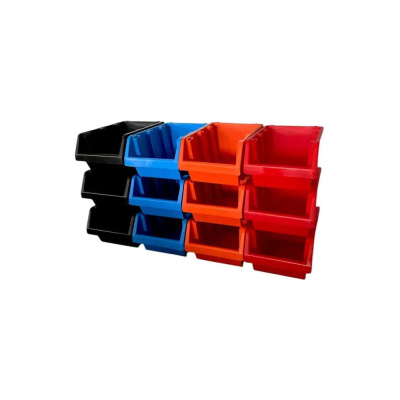 Лоток JETTOOLS для метизов, 187x115x87 мм, 12 шт, разноцветные Л-187 наб12