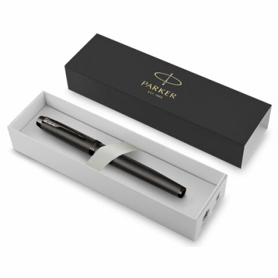 Ручка перьевая Parker "IM Professionals Monochrome Titanium" синяя, 1,0мм, подарочная упаковка