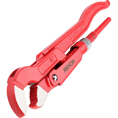 Трубный рычажный ключ REKON с S-образными губками 1/2", CrV