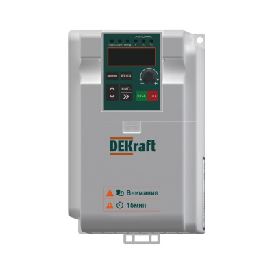 Преобразователь частоты DEKraft DEKV060, 2.2./3.7 кВт, 3 фазы, 380 В