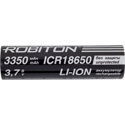 Аккумулятор Robiton LI186NP3350FPK без защиты с плоским контактом PK1