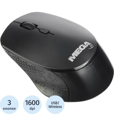 Мышь компьютерная ProMega jet WM010 USB WLS RT/1 АА/dpi 1600/3 кн/черный
