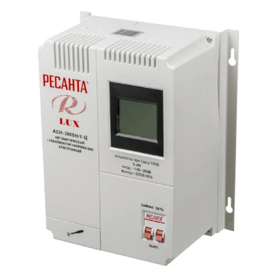 Стабилизатор напряжения Ресанта LUX АСН-3000Н/1Ц — это компактная