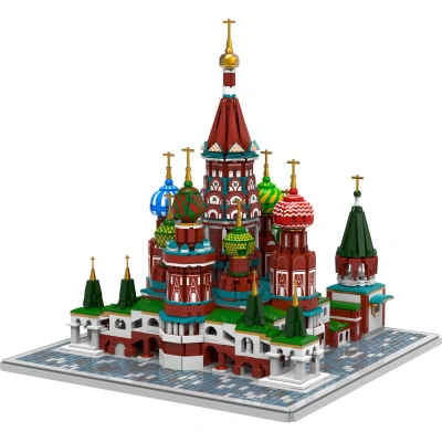 Конструктор Архитектура России Храм Василия Блаженного, 4646дет звук свет