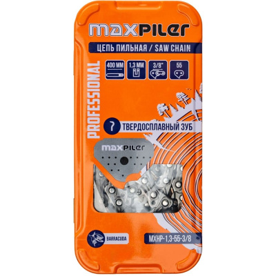 Цепь пильная P.I.T. MAXPILER BARRACUDA (Stihl 180.210.230.250 16, тверд. зуб) мет. кор