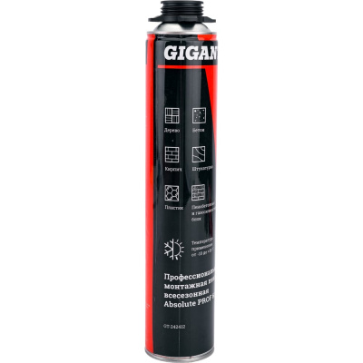 Профессиональная монтажная пена Gigant Absolute PROF 60, 750 ml