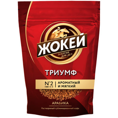 Кофе растворимый ЖОКЕЙ "Триумф" 450 г, сублимированный, 0917-08