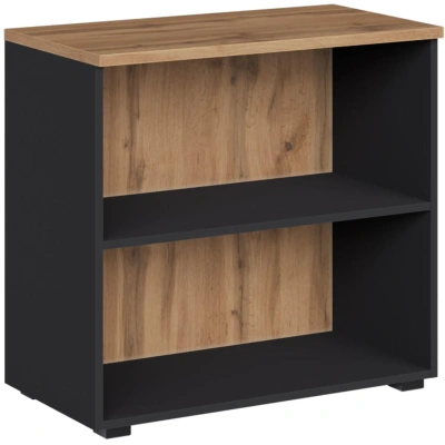 Стеллаж для документов низкий К-Loft 241H004 выс.738 дуб натур./графит