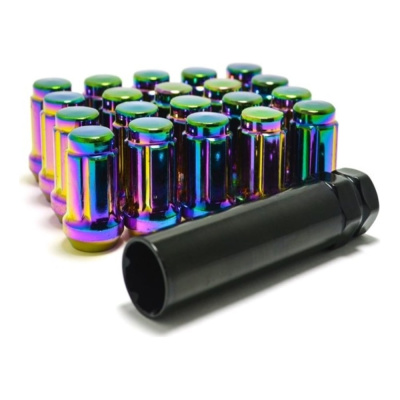 Комплект гаек М12x1.25 Радужный 20 шт, ключ 6-шлицевой STARLEKS