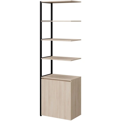 Полустеллаж для документов K-Loft 241H027 645х400х2105 дуб сканд/черный