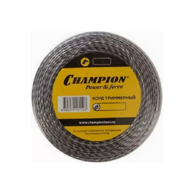 Корд триммерный Tri-twist, нож для резки (2.7 мм; 60 м) Champion