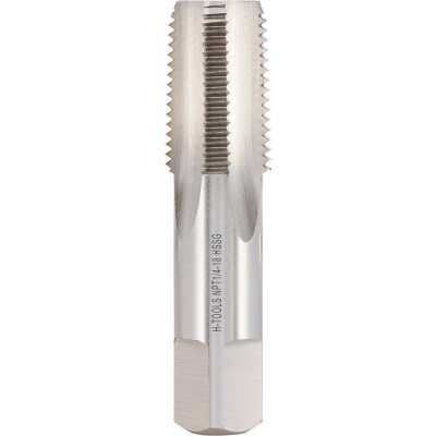 Метчик машинно-ручной конический H-Tools NPT 1/4 -18 HSS-G C/2-3P L-70мм a=9.0