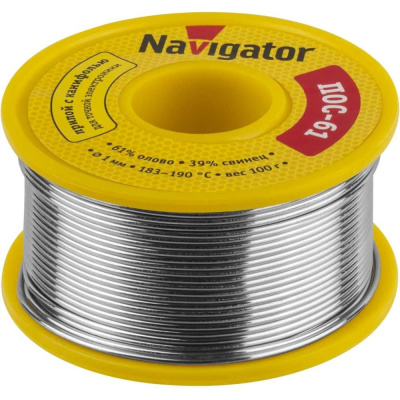 Припой 93 720 NEM-Pos05-61K-1-K100 1 мм, 100 г Navigator