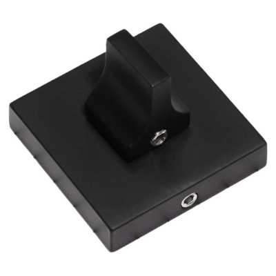Поворотная кнопка Doorlock dl tk08/s/8/65 bl черная, для задвижек, квадратная розетка, шпиндель 8x65 мм