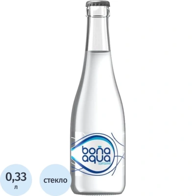 Вода питьевая Bona Aqua газ стекло 0,33л