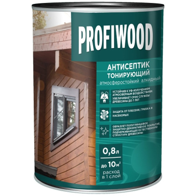 Антисептик тонирующий PROFIWOOD орех 0.6 кг