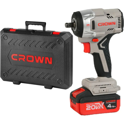 Гайковерт ударный аккумуляторный BL Crown CT22062HX-4 BMC