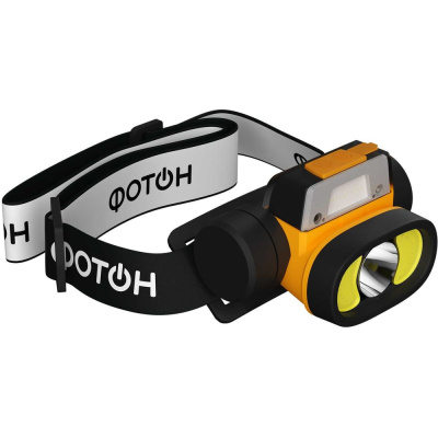 Фонарь налобный аккумуляторный светодиодный ФОТОН SA-1500S (5W + 3W)