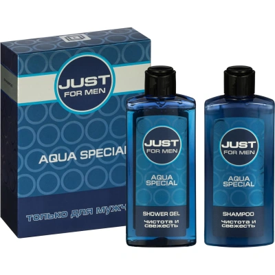 Подарочный набор 535 Just for Men AQUA (Шампунь 210 + Гель д/душа 210) муж