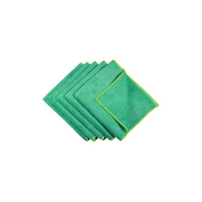 Микрофибра ACG 35х40 см, 320 г/м2, зеленая, 5 шт. в уп.