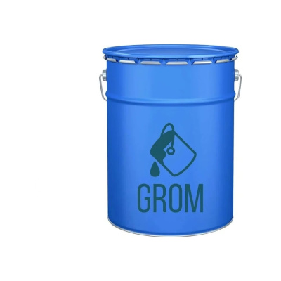 Эмаль электроизоляционная Grom ГФ-92ХС ГОСТ 9151-75 холодной сушки для покрытия неподвижных обмоток электрических машин, цвет серый, 5 кг 61554