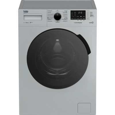 Стиральная машина BEKO RSPE78612S, 1200 об/мин, 7 кг, фронтальная загрузка, 15 программ, пар, серебристая, 7322710002