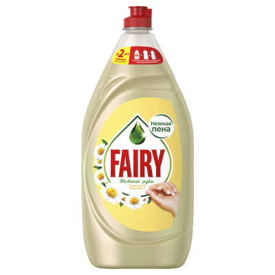 Средство для мытья посуды 1,35 л, FAIRY (Фейри) Нежные руки, "Ромашка и витамин Е", 740297