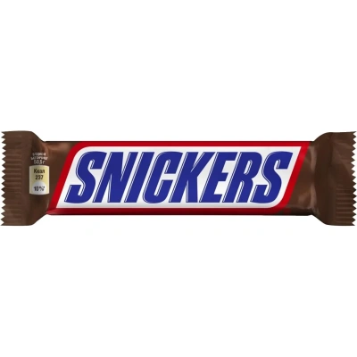 Шоколадный батончик Snickers с карамелью, арахисом и нугой, 50,5г
