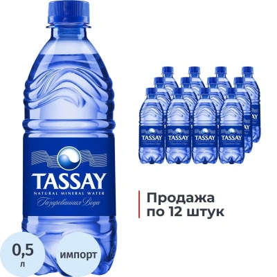 Вода минеральная TASSAY газ ПЭТ 0,5л