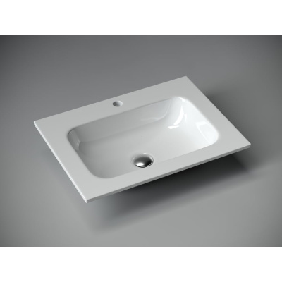 Накладной прямоугольный умывальник Ceramicanova Element 610х457х137 мм