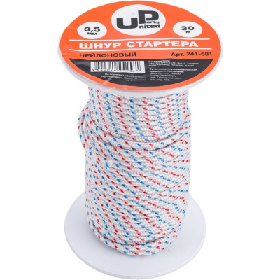Шнур стартера в бухте UNITED PARTS 3,5мм 30м (нейлон)